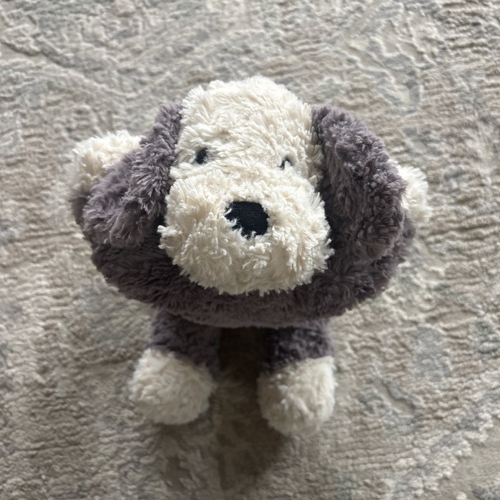 Jellycat Tumblie Sheep Dog 14" Plush Stuffed Animal Gray White Pup